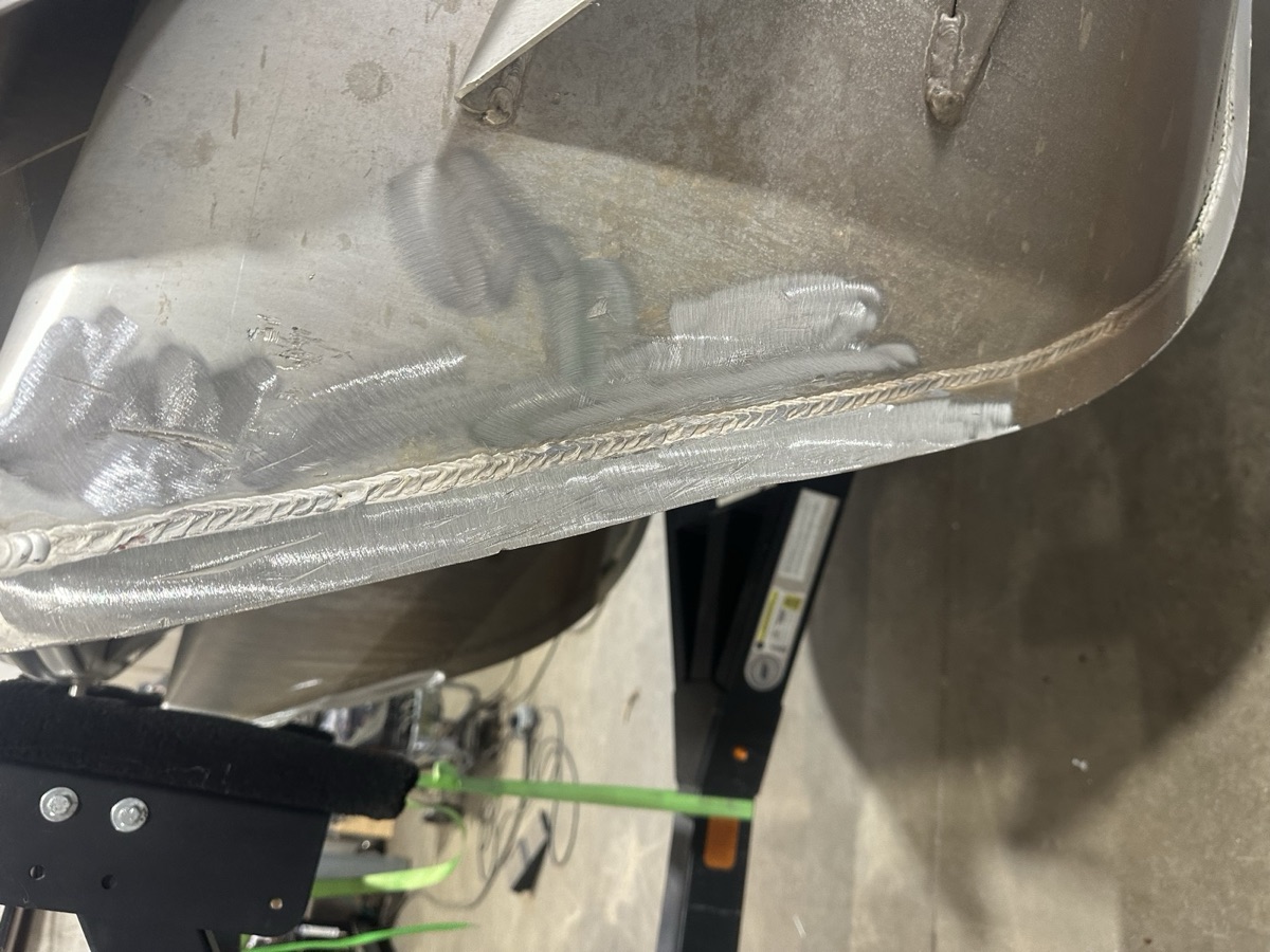 Interior of Iron Wolfe Welding's fabrication shop in Eufaula, OK